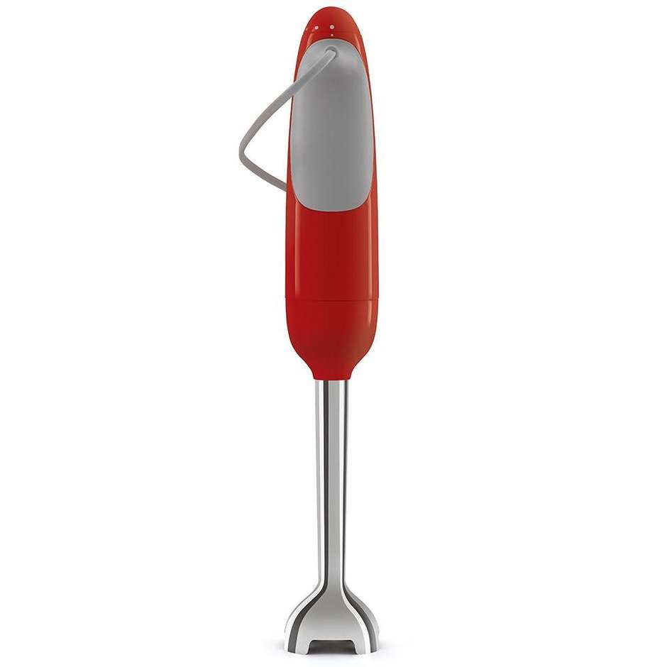 Smeg HBF11RDEU Frullatore ad Immersione 50's Style 700 W Gambo Acciaio Inox FlowBlend Rosso Lucido