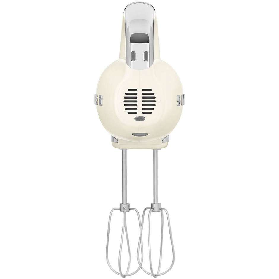 Smeg HMF01CREU Sbattitore Elettrico Anni '50 250W 9 Velocit&agrave; Display LED Retroilluminato Panna