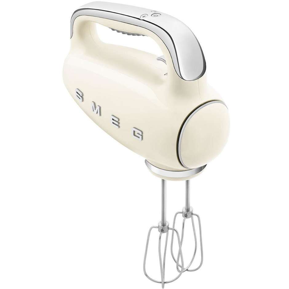 Smeg HMF01CREU Sbattitore Elettrico Manuale 250 W 9 Velocità con Turbo Colore Crema