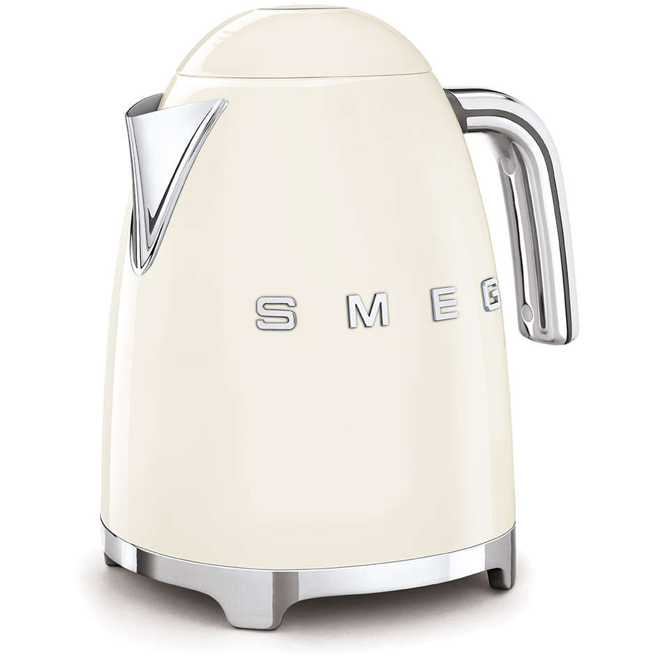 Smeg KLF03CREU Bollitore Elettrico a Caraffa 1,7 L 2400 W Acciaio Inox Verniciato Crema