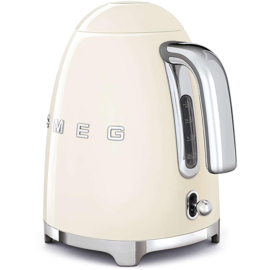 Smeg KLF03CREU Bollitore Elettrico Senza Fili 1,7 Litri Inox