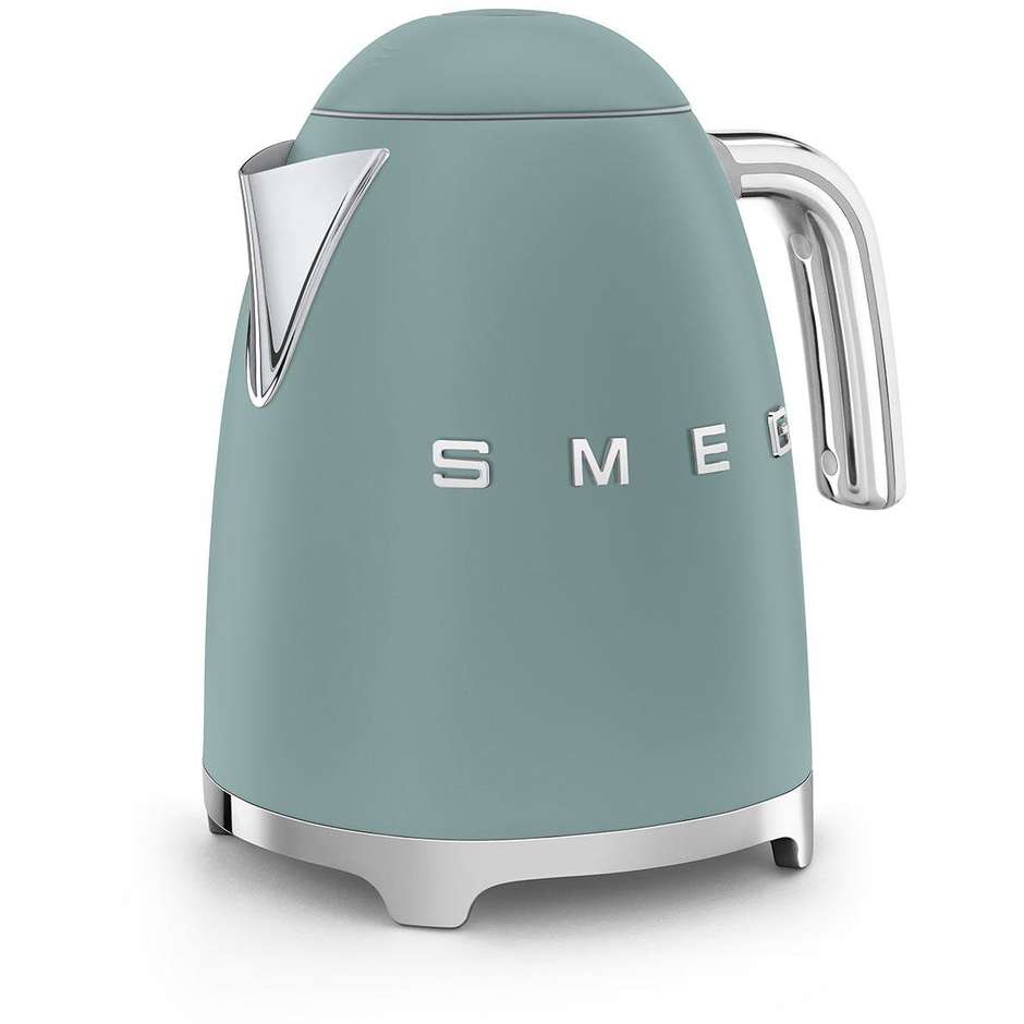 Smeg KLF03EGMEU Bollitore Elettrico 50's Style 1,7 Litri 2400 W Finitura Grigio Smeraldo Opaco