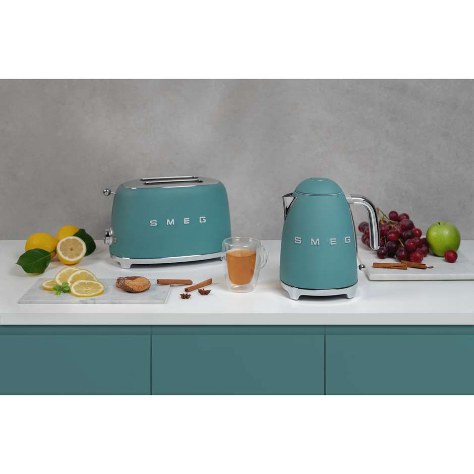 Smeg KLF03EGMEU Bollitore Elettrico Capacita 1.7 Lt Potenza 2400 W Colore Verde smeraldo