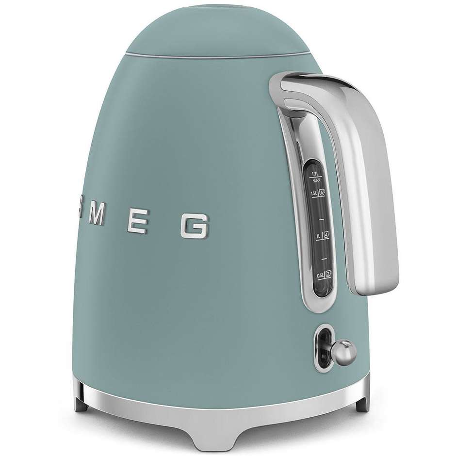 Smeg KLF03EGMEU Bollitore Elettrico Capacitàa 1.7 Lt Potenza 2400 W Colore Verde smeraldo