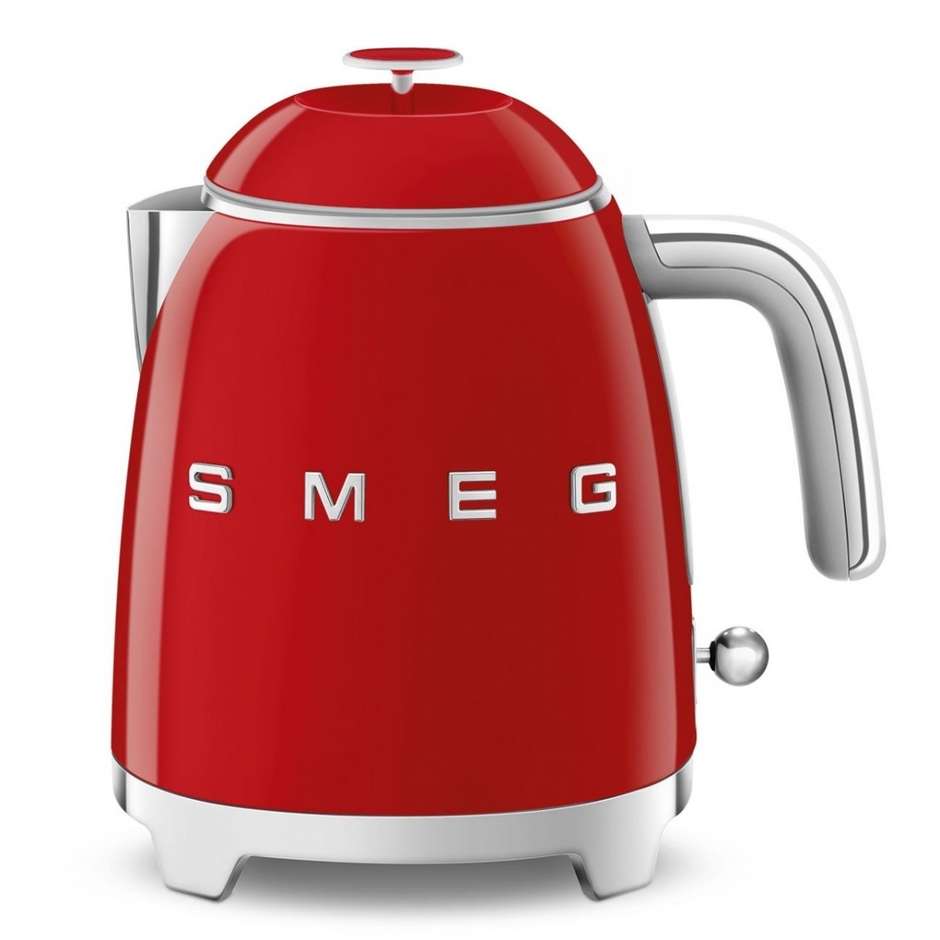 Smeg KLF05RDEU mini bollitore 50's Style rosso lucido, 0,8 L, 1400 W