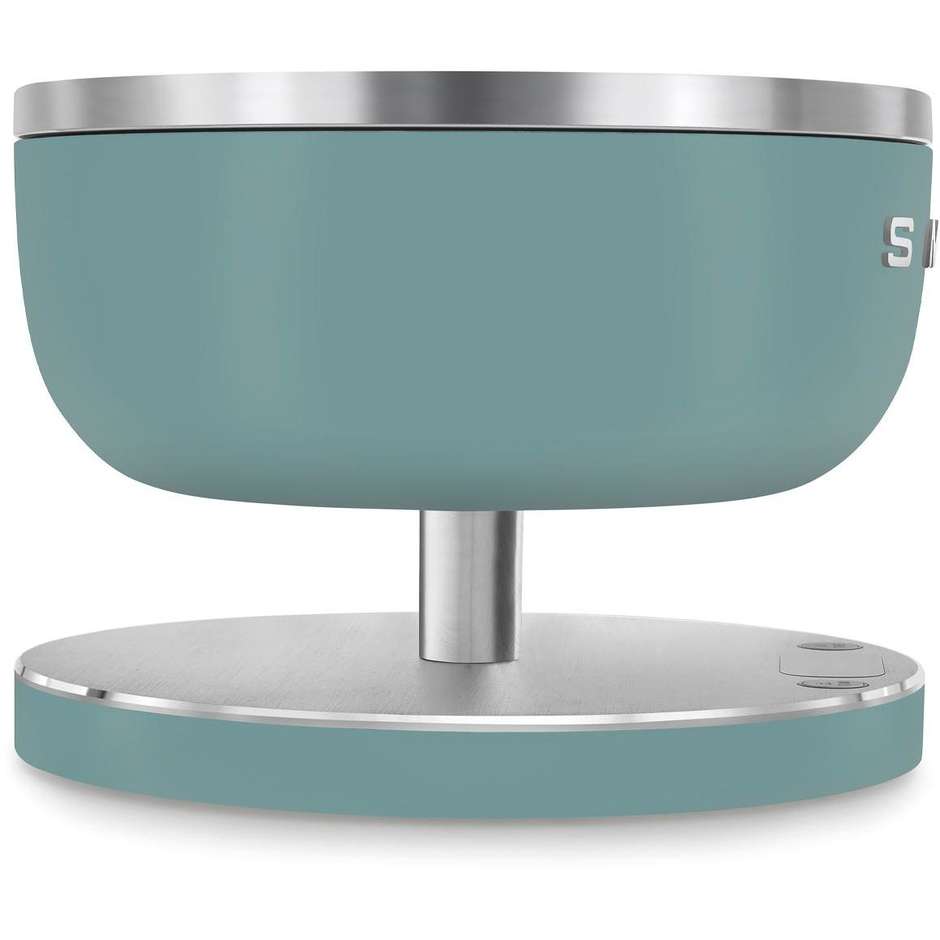 Smeg KSC01EGMWW Bilancia da cucina digitale 5 kg, ciotola 1,8 L, verde smeraldo opaco