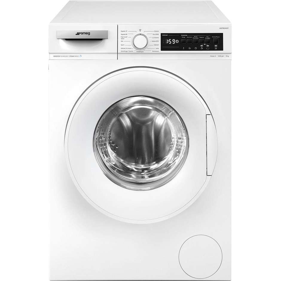 Smeg LB2T82ASIT Lavatrice Caricamento frontale Capacita 8 kg 1200 Giri/min Classe A Colore Bianco