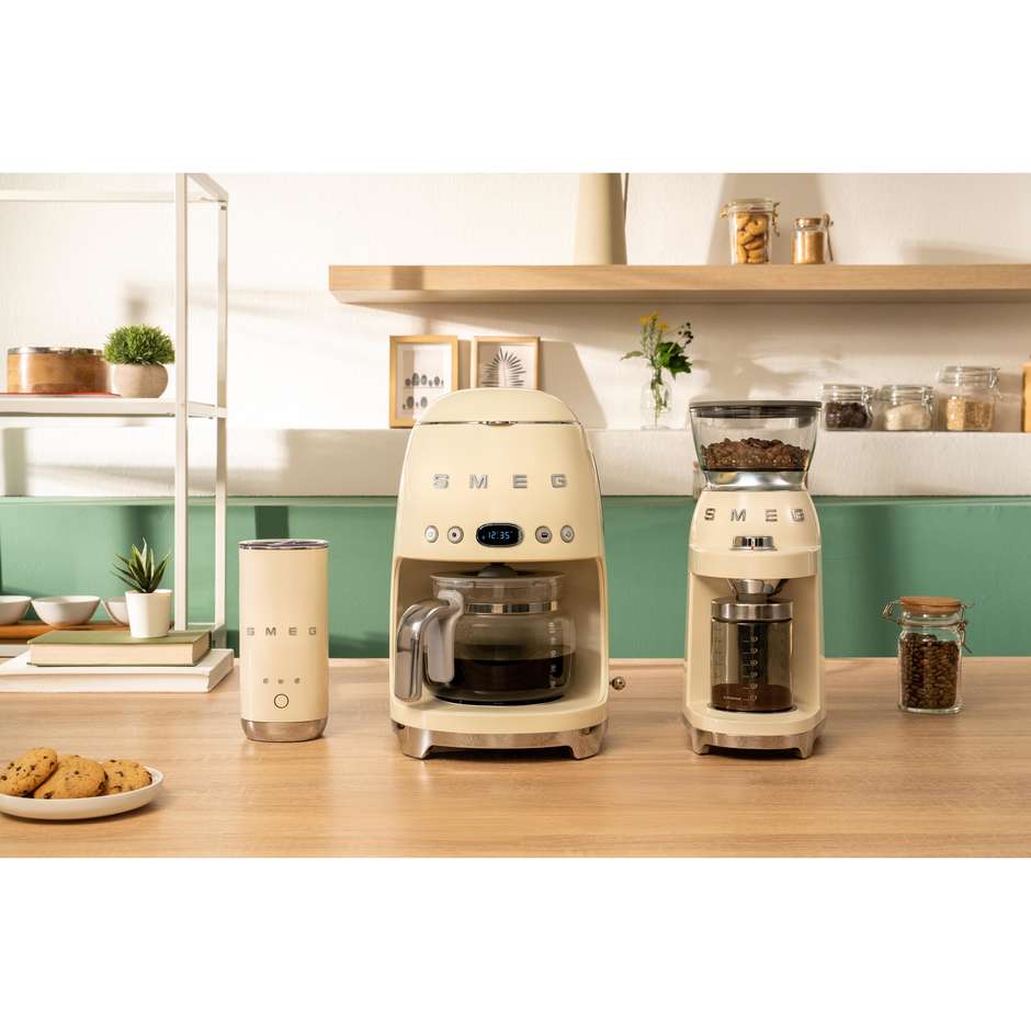 Smeg MFF02CREU Montalatte Elettrico 3 Funzioni 500W Colore Crema/Cromo