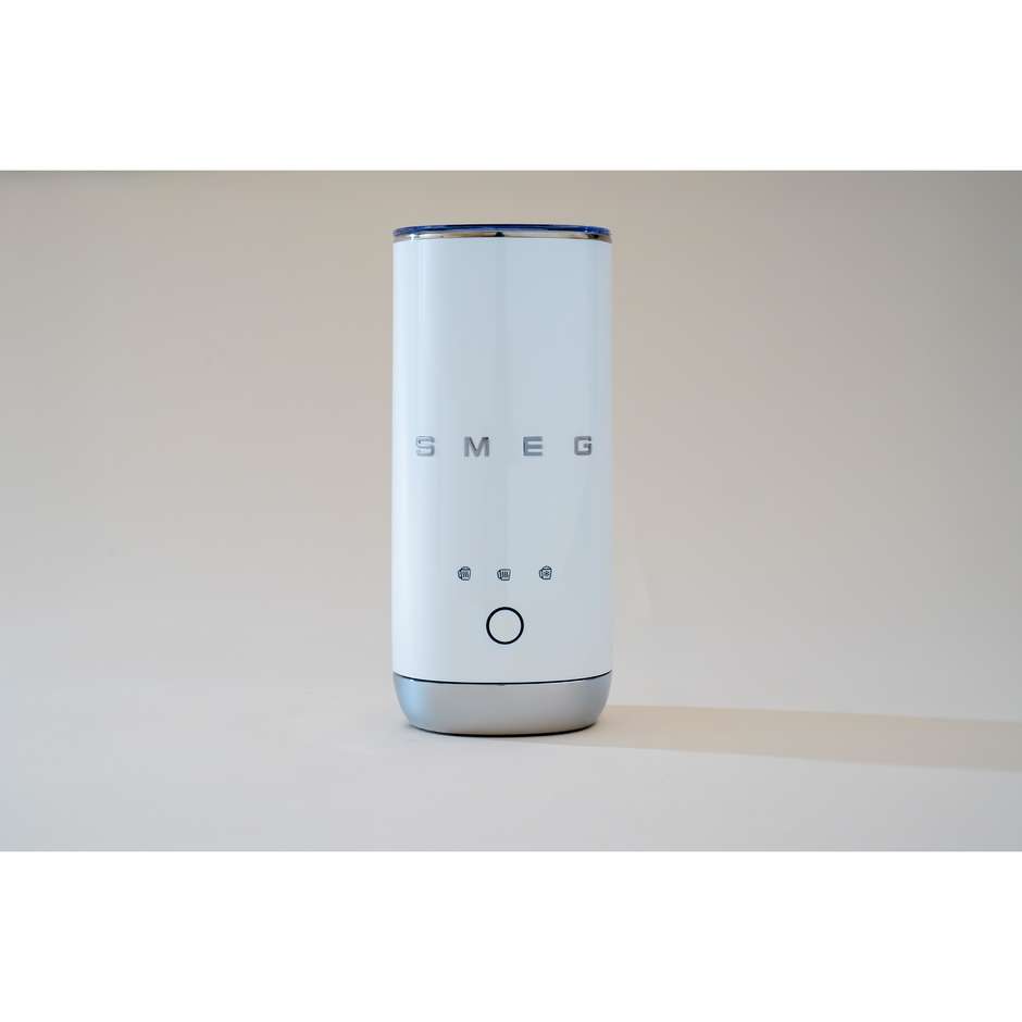 Smeg MFF02WHEU Montalatte Elettrico 3 Funzioni 500 W Bianco e Cromo