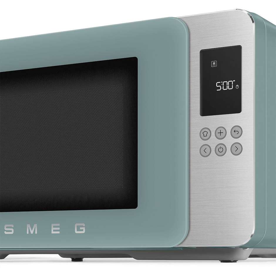 Smeg MOC01EGMEU Forno Microonde con Grill 29 L 900 W Grill 1000 W Verde Smeraldo Opaco 50s Style