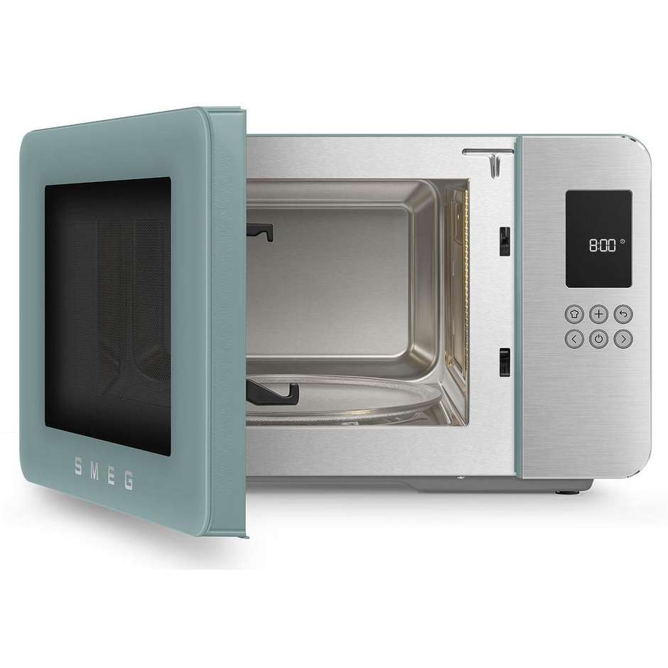 Smeg MOC01EGMEU microonde con grill 29 L, inverter, 900 W, verde smeraldo