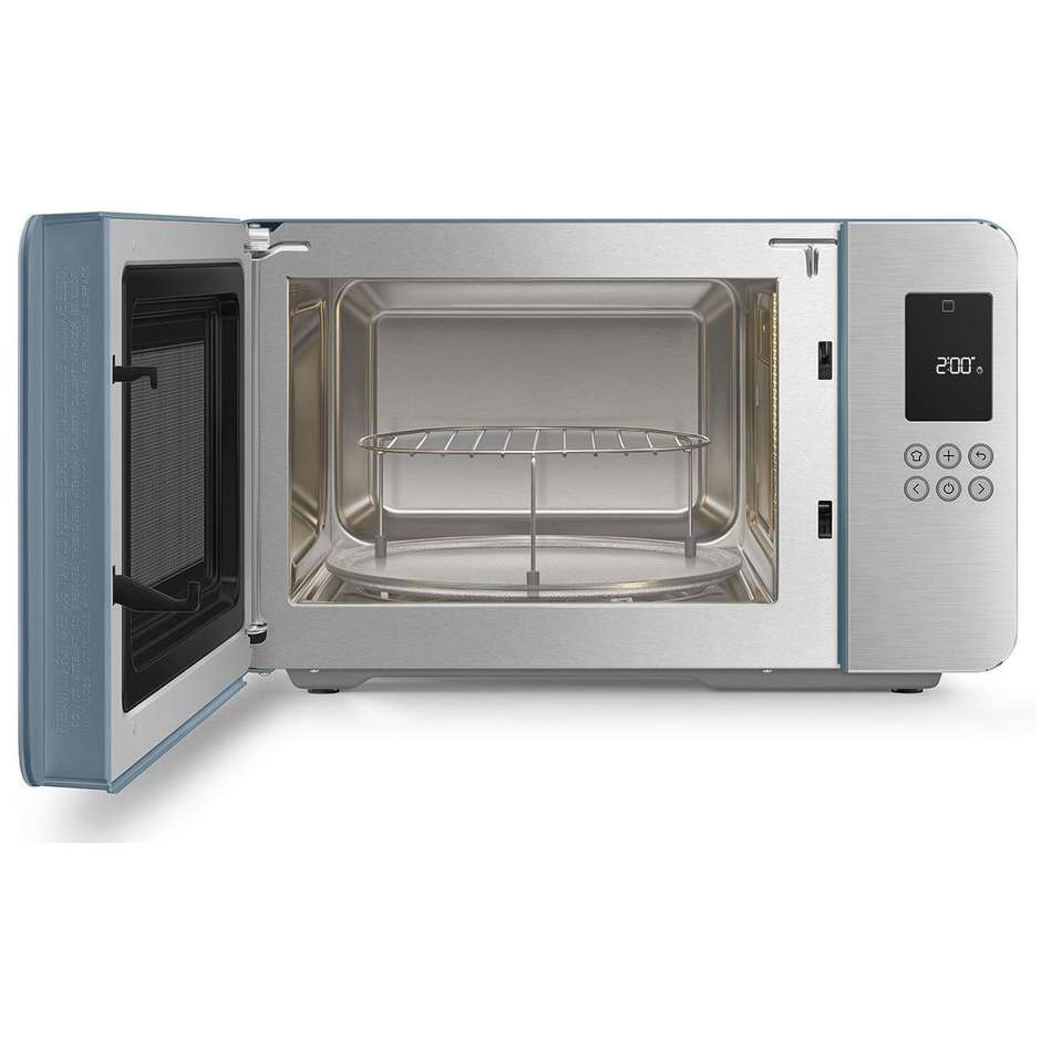 Smeg MOC01SBMEU Forno Microonde con Grill 29 L 900 W Grill 1000 W Storm Blue Opaco 50s Style