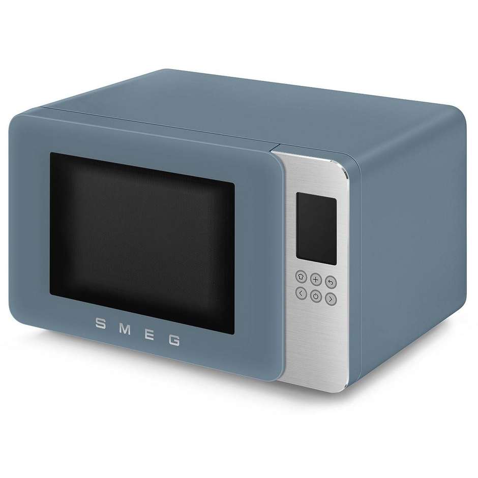 Smeg MOC01SBMEU microonde con grill al quarzo, inverter, 29 L, Storm Blue