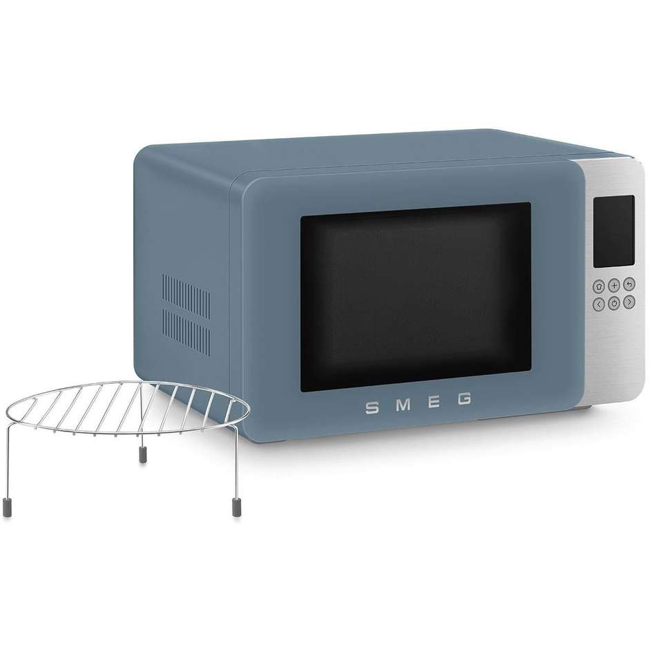 Smeg MOC01SBMEU microonde con grill al quarzo, inverter, 29 L, Storm Blue