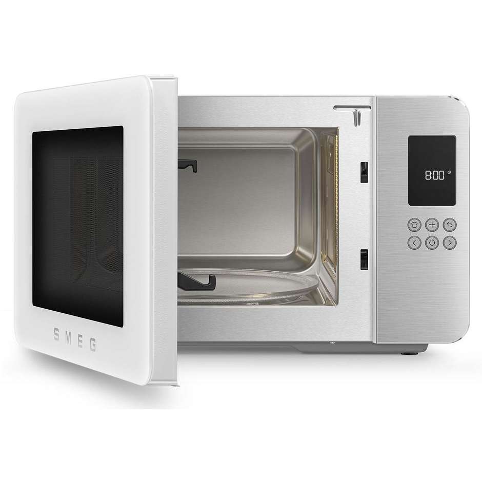 Smeg MOC01WHMEU Forno Microonde con Grill 29 L 900 W Grill 1000 W Bianco Opaco 50s Style