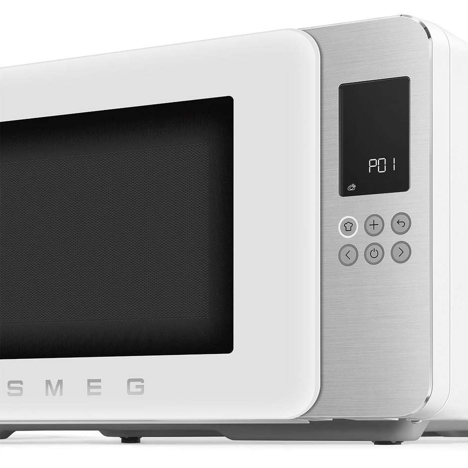 Smeg MOC01WHMEU Forno Microonde + Grill Bianco 29L