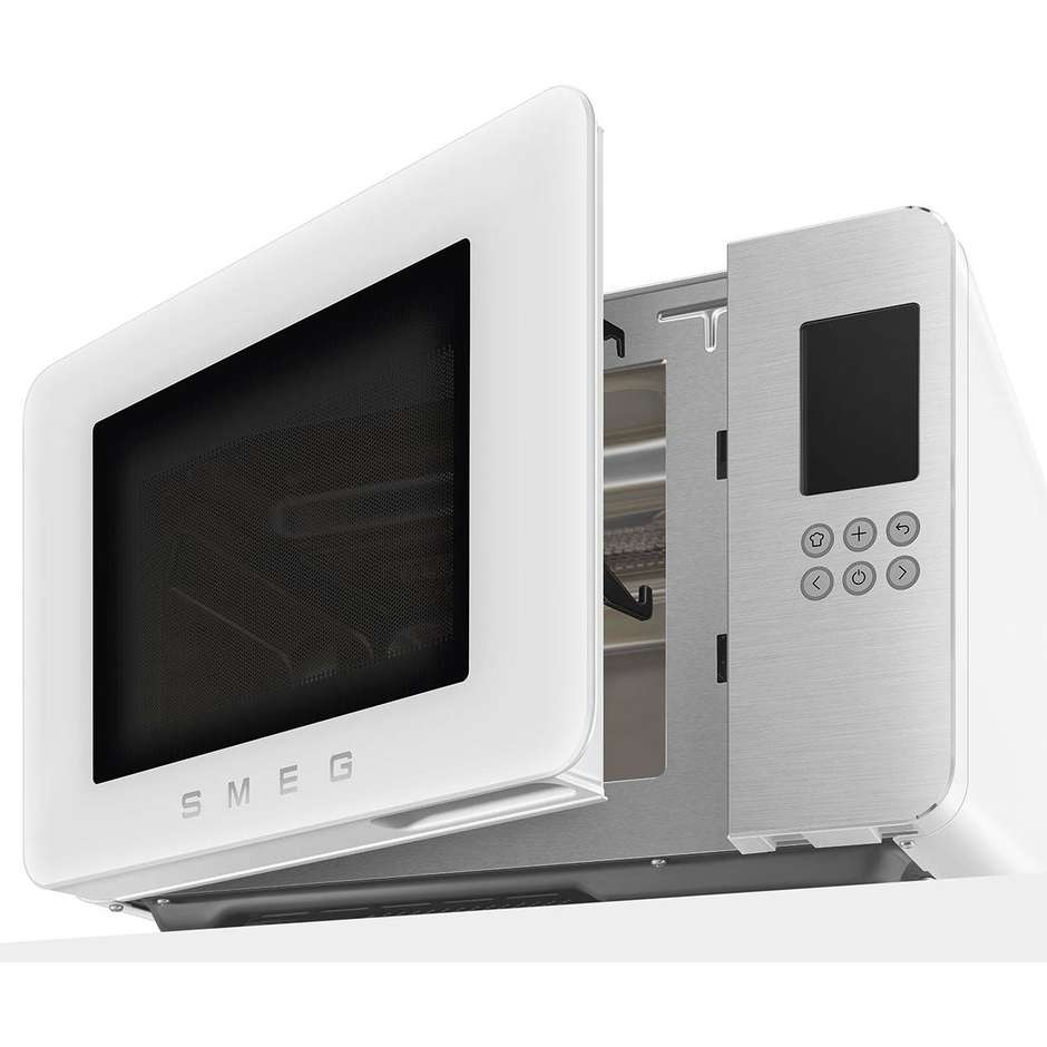 Smeg MOC01WHMEU Forno Microonde + Grill Bianco 29L