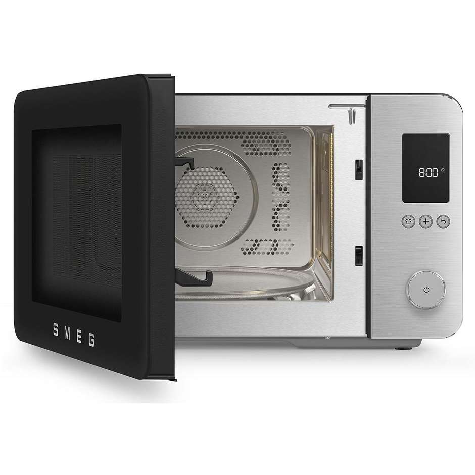 Smeg MOC02BLMEU Forno Microonde Combinato Nero 27L
