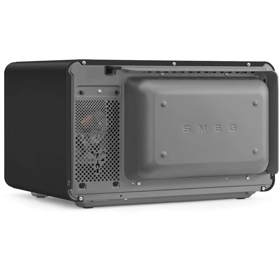Smeg MOC02BLMEU Forno Microonde Combinato Nero 27L