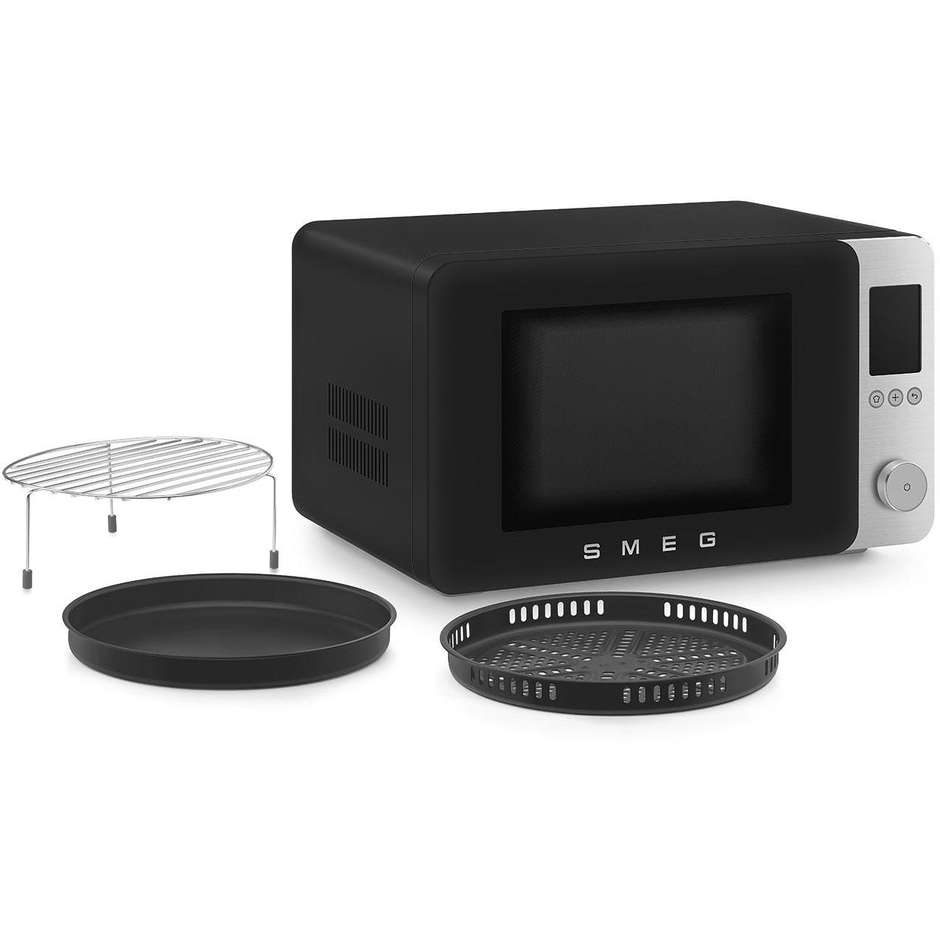 Smeg MOC02BLMEU Forno Microonde Combinato Nero 27L