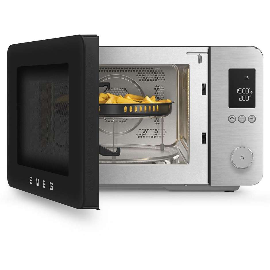 Smeg MOC02BLMEU Forno Microonde Combinato Nero 27L
