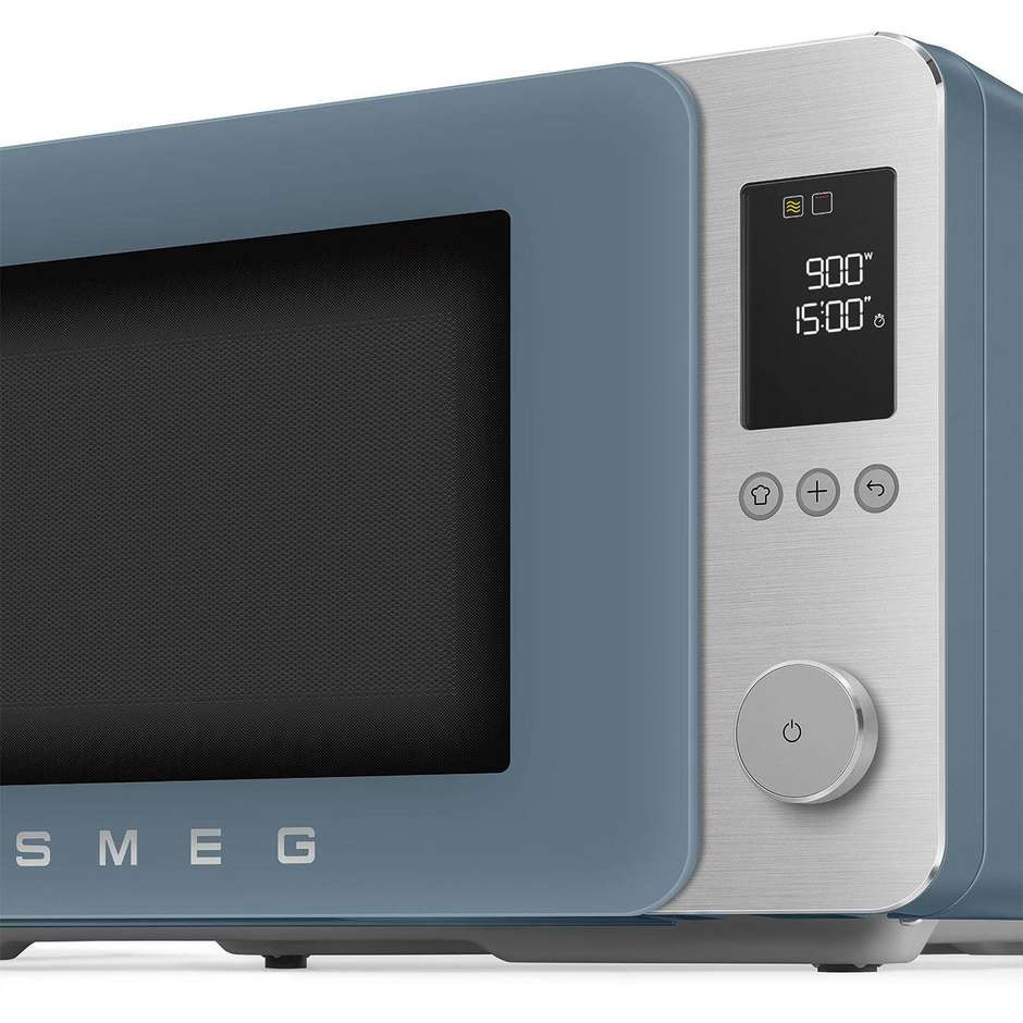 Smeg MOC02SBMEU Forno a Microonde Combinato con Grill 900 W Cavità 27 L 1450 W Blu