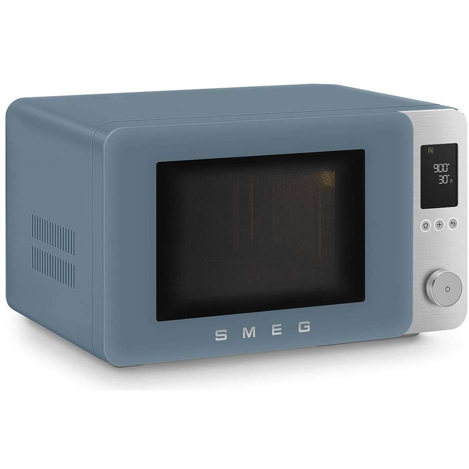 Smeg MOC02SBMEU Forno Microonde Combinato con Convezione 27 L 900 W Forno 2100 W Storm Blue 50s Style