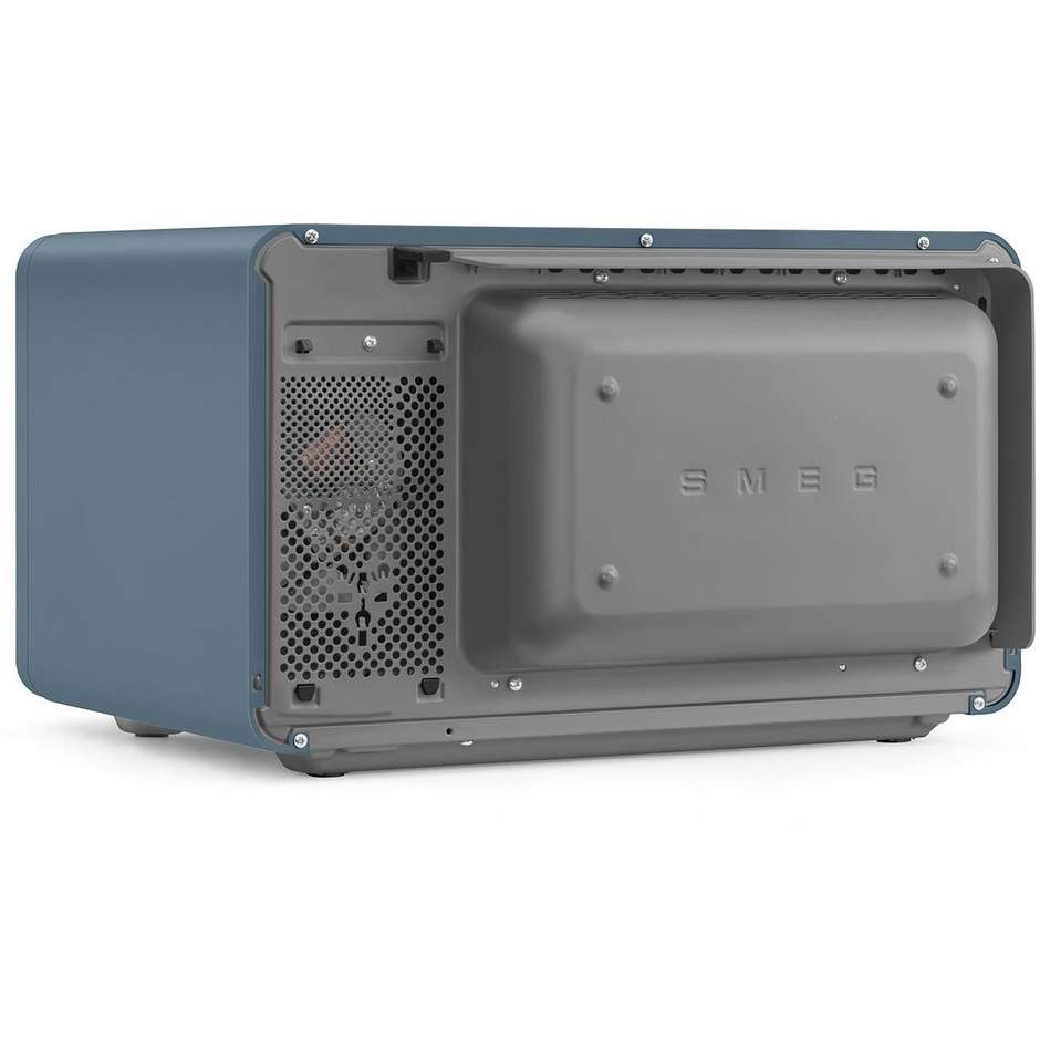 Smeg MOC02SBMEU Forno Microonde Combinato con Grill, Convezione e AirFry 27 L 2100 W Blu Storm Blue