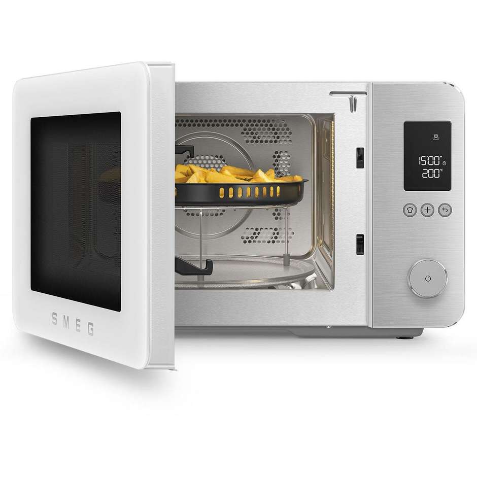 Smeg MOC02WHMEU Forno a Microonde con Grill 20-25 Litri Nero