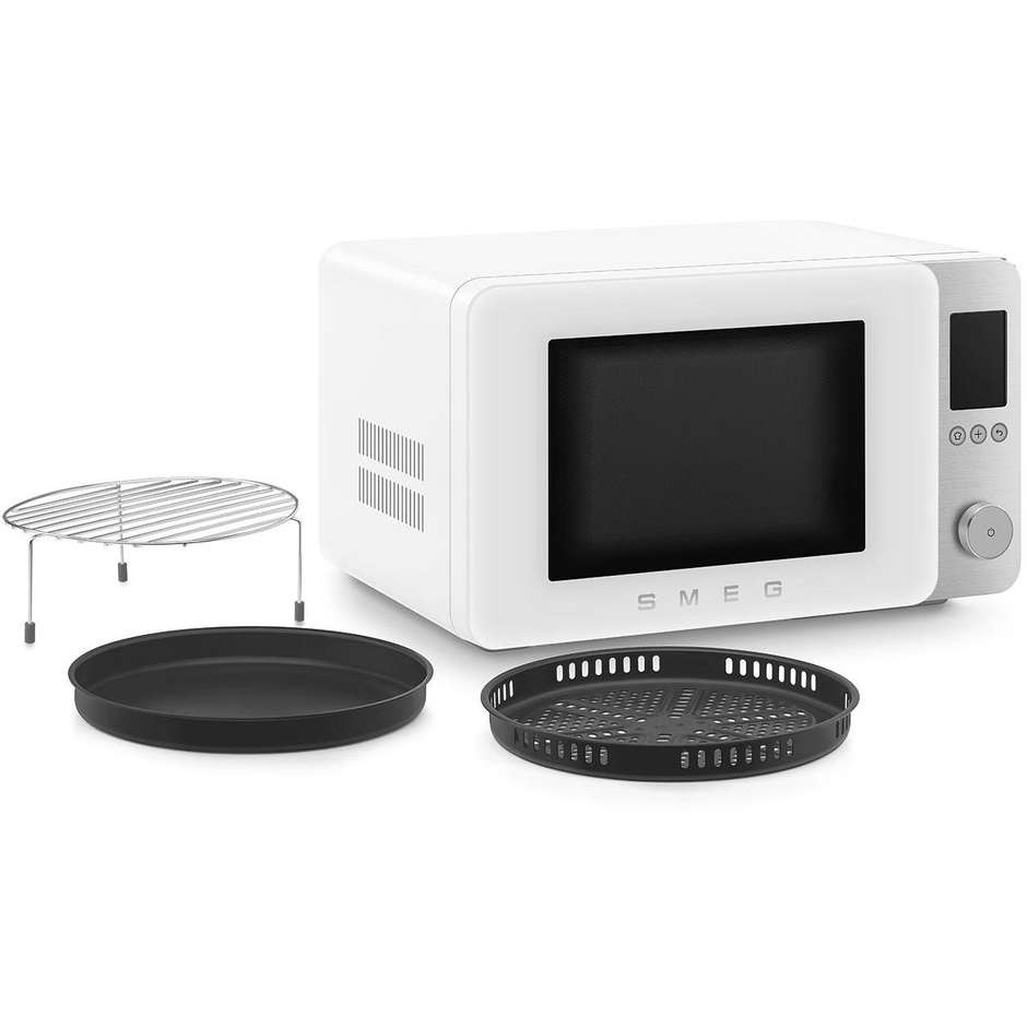 Smeg MOC02WHMEU Forno Microonde Combinato con Convezione 27 L 900 W Forno 2100 W Bianco 50s Style