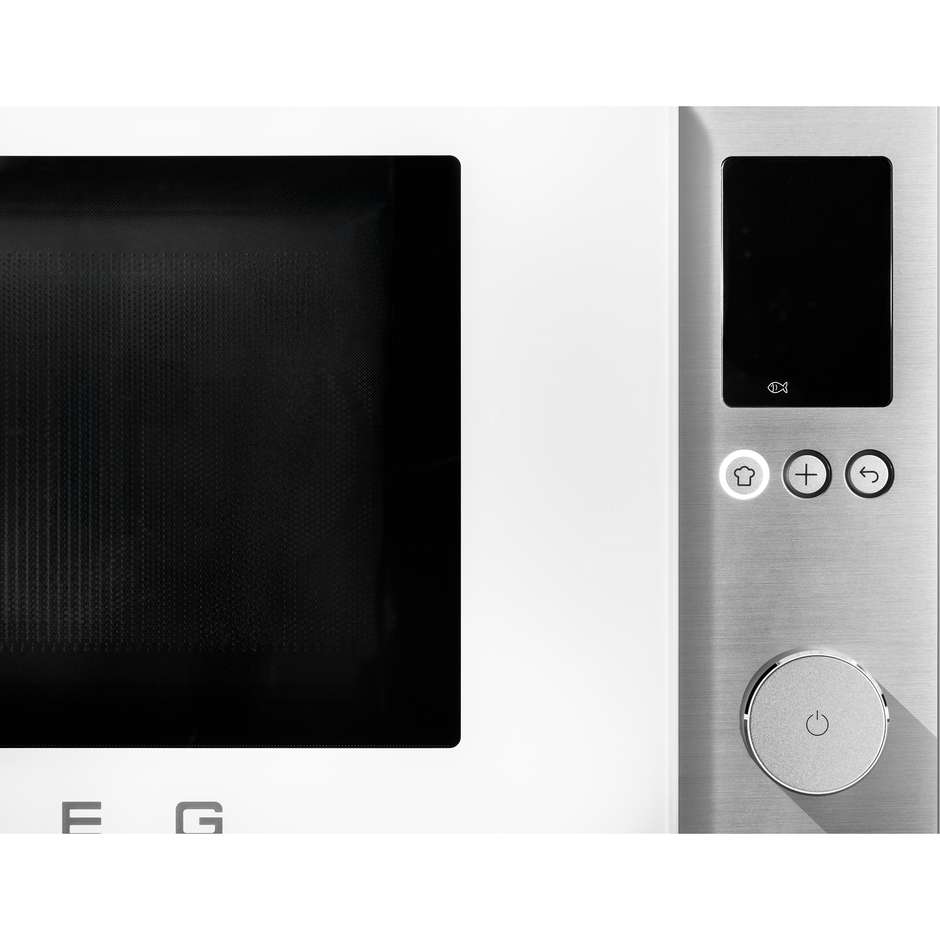 Smeg MOC02WHMEU Forno Microonde Combinato con Convezione 27 L 900 W Forno 2100 W Bianco 50s Style