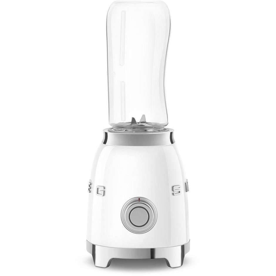 Smeg PBF01WHEU Frullatore compatto 300 W, 2 velocità, bottiglie 600 ml, bianco lucido