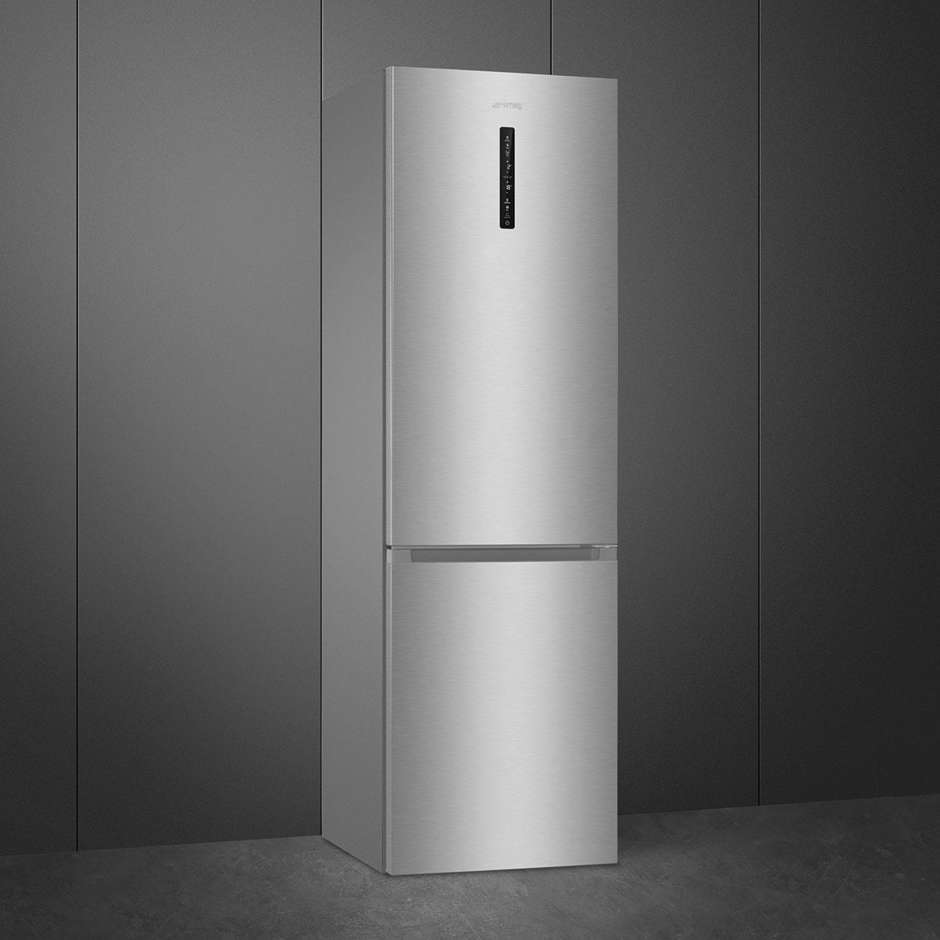 Smeg RC21XDNMC Frigorifero Combinato Capacita 361 Lt  h200 nf inox c displ  metalback