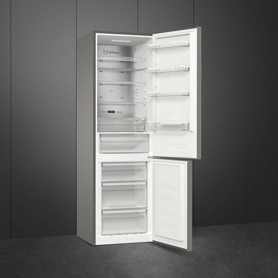 Smeg RC21XDNMC frigorifero combinato No Frost 361 litri, classe C, inox
