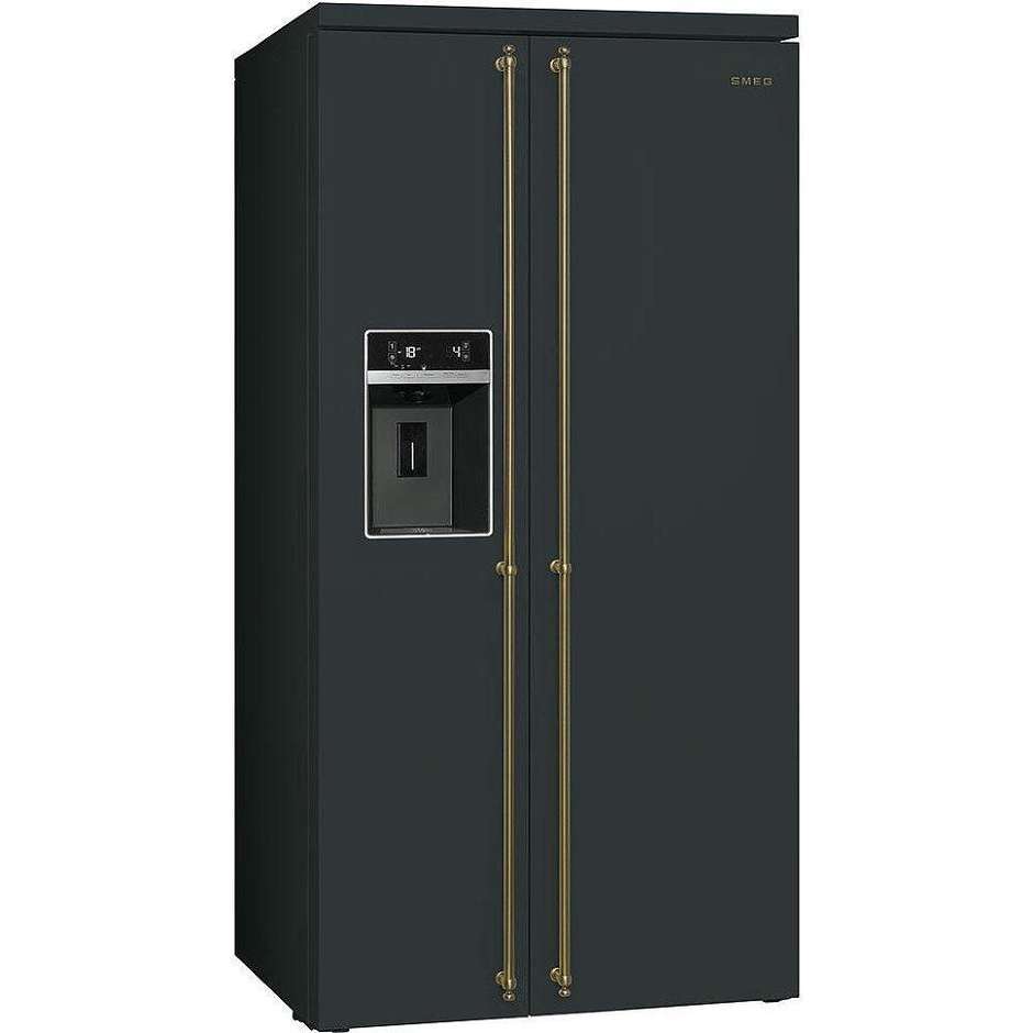 Smeg SBS8004AO frigorifero side by side 528 litri classe A+ Ventilato/No Frost colore antracite