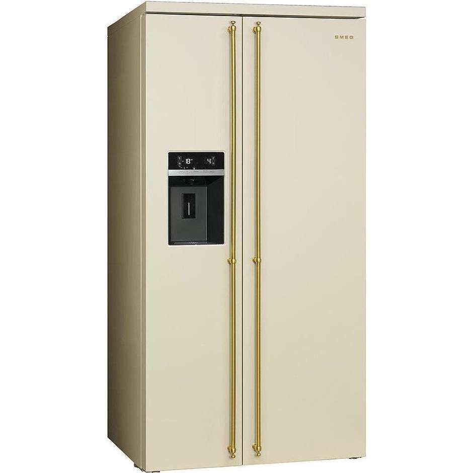 Smeg SBS8004P frigorifero side by side 528 litri classe A+ Ventilato/No Frost colore panna
