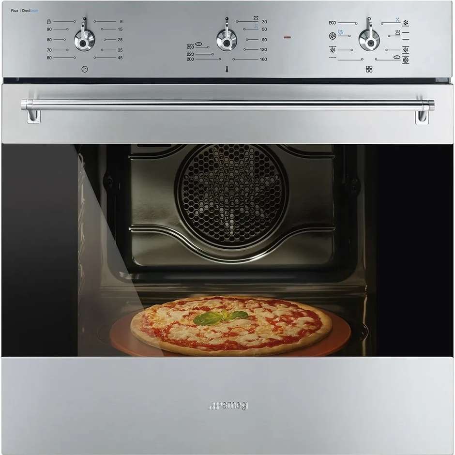 SMEG SF63M3S1PZX Forno multifunzione ventilato 60 cm Pizza Vapor Clean Inox