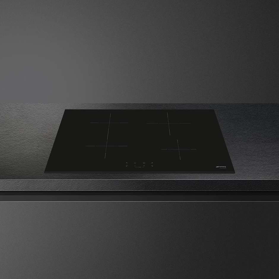 Smeg SI1B2742D Universal piano a induzione 75 cm, 4 zone e MultiZone, nero