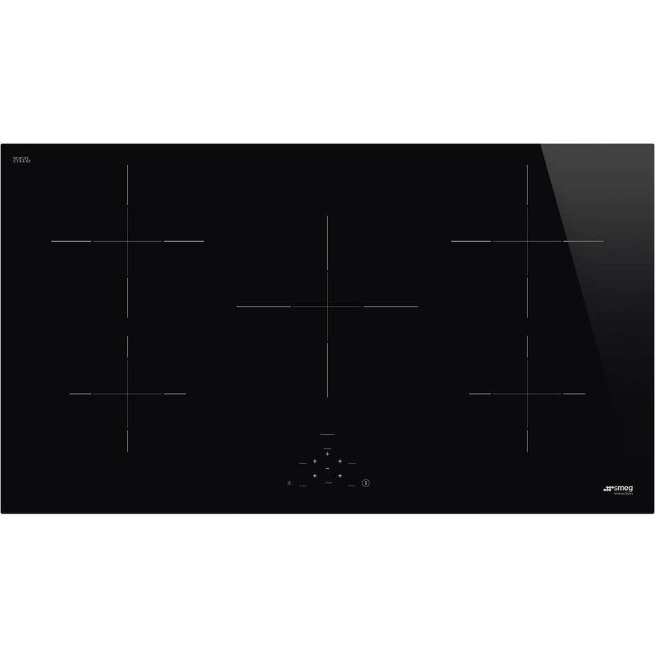 SMEG SI2951D Piano Cottura a Induzione 90 cm 5 Zone Touch Control Nero