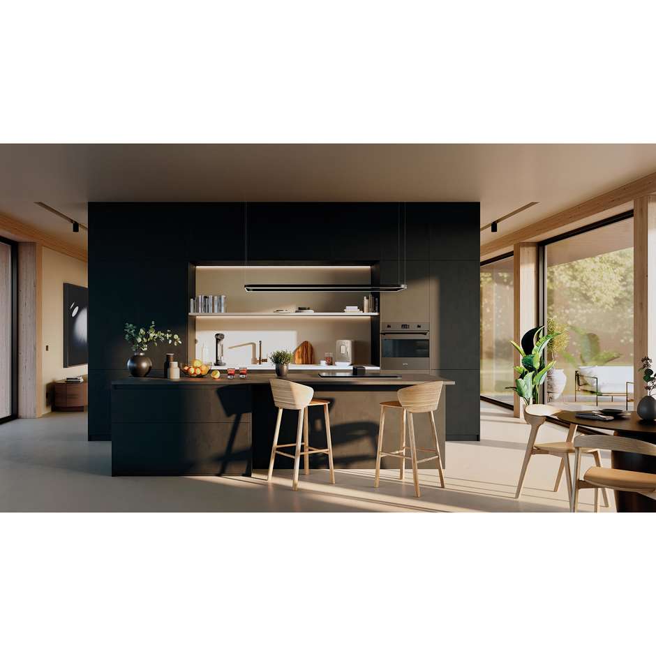 Smeg SKC01BLM Gasatore d'Acqua Non Elettrico Nero Opaco 1 L
