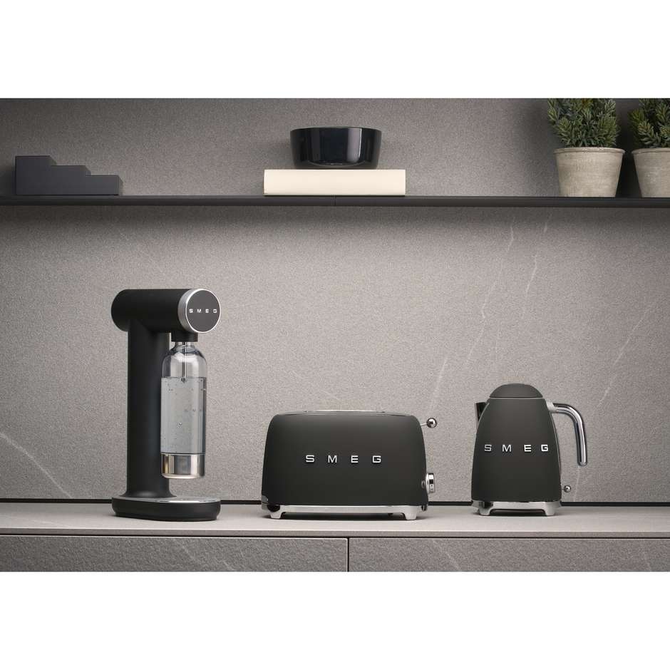 Smeg SKC01BLM Gasatore d'Acqua Non Elettrico Nero Opaco 1 L