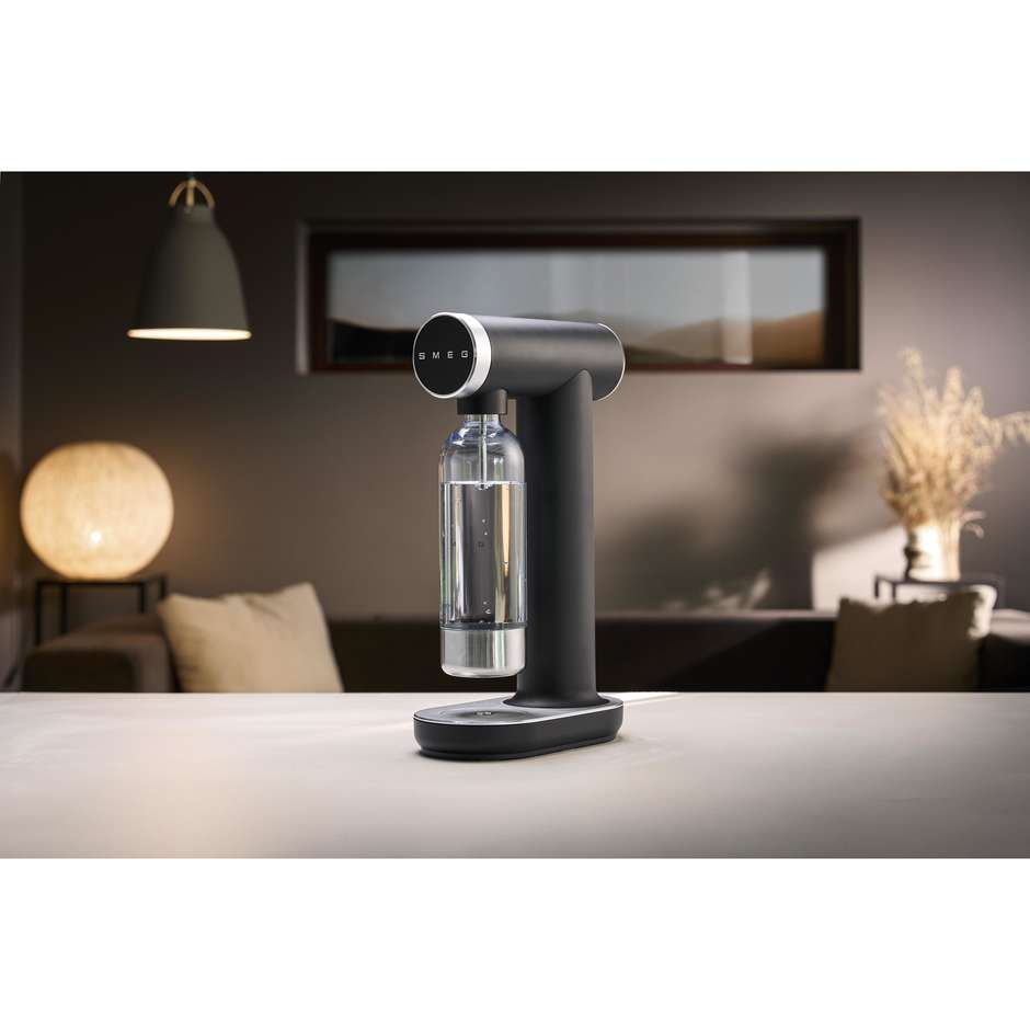 Smeg SKC01BLM Gasatore d'Acqua Non Elettrico Nero Opaco 1 L