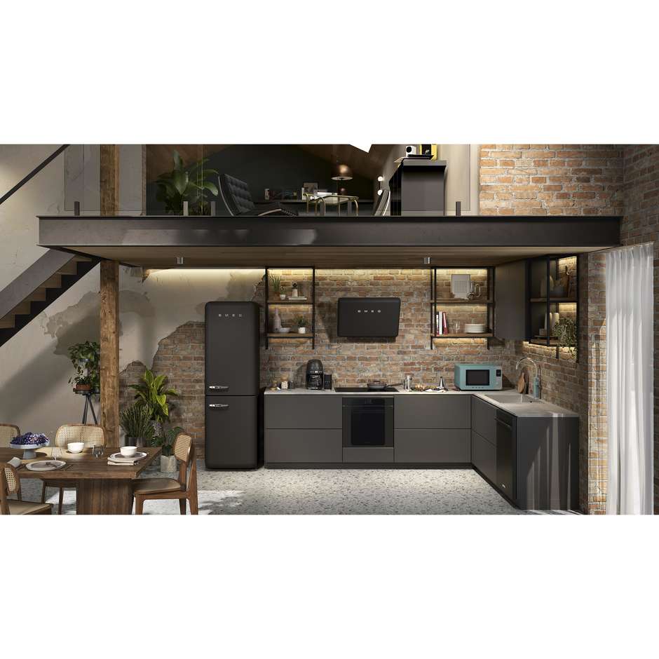 Smeg SKC01BLM Gasatore d'Acqua Non Elettrico Nero Opaco 1 L