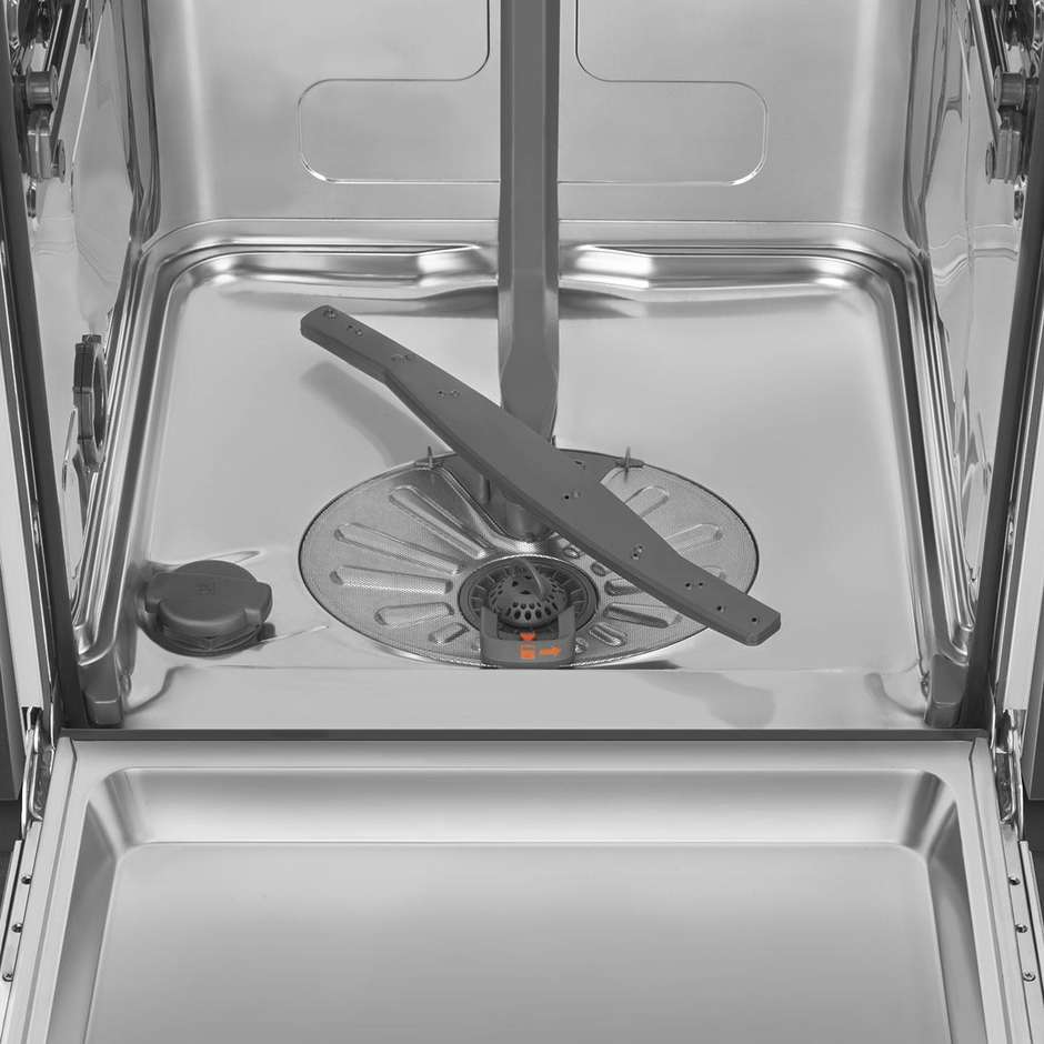 Smeg STL362DQ Lavastoviglie a Scomparsa Totale 60 cm 14 Coperti Terzo Cesto FlexiDuo Dry Assist Classe C Inox