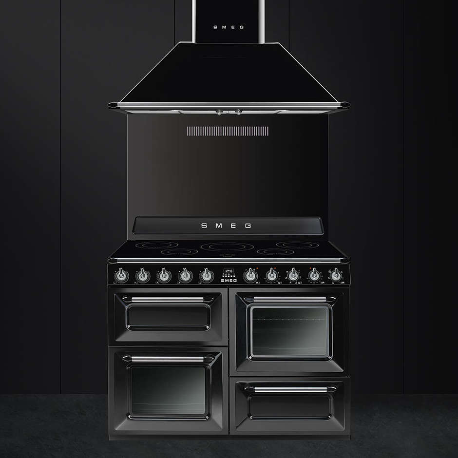 Smeg TR4110IBL cucina 110x60 5 zone cottura a induzione doppio forno 122 litri classe A colore nero