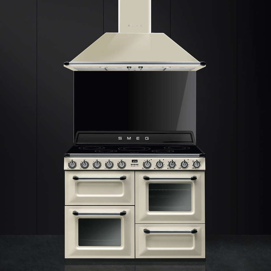 Smeg TR4110IP cucina 110x60 5 zone cottura a induzione doppio forno 122 litri classe A colore panna