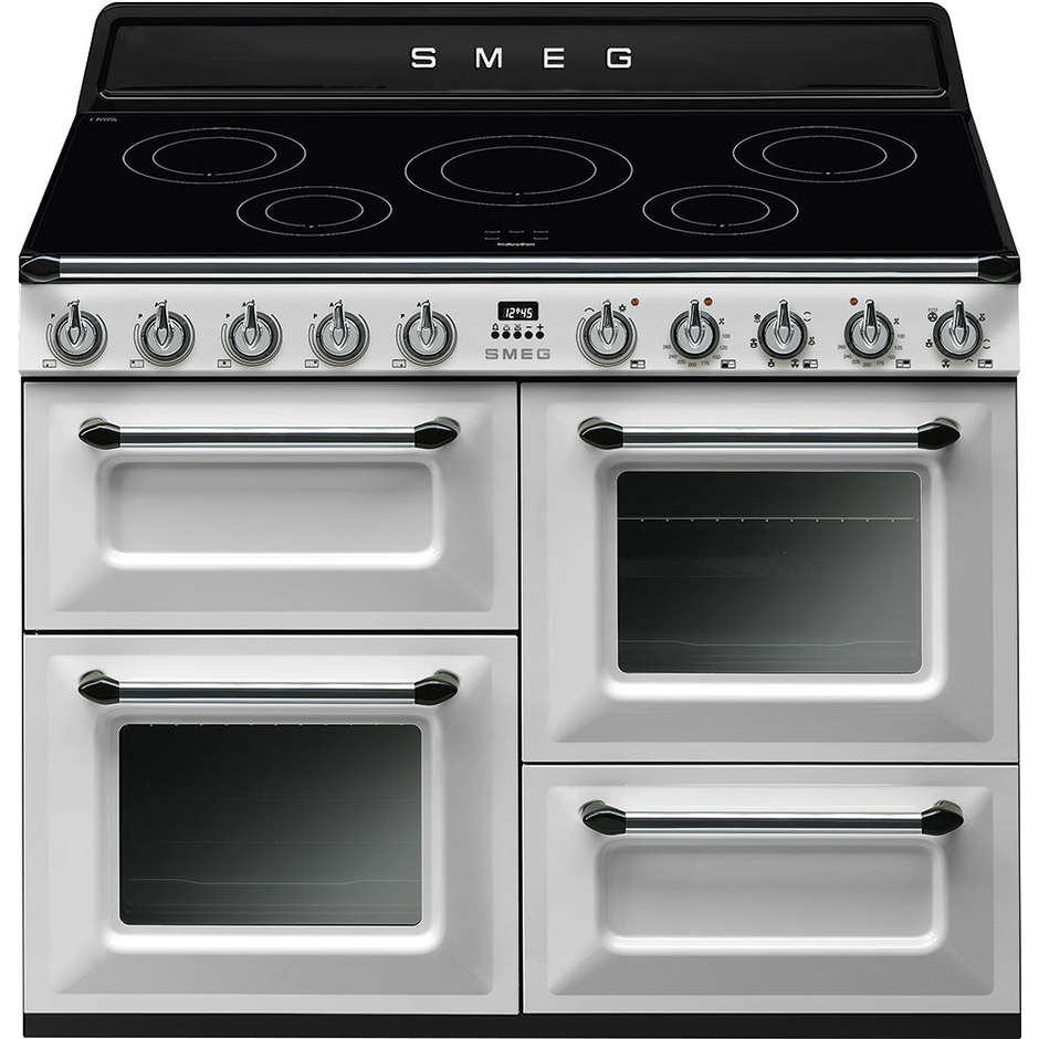 Smeg TR4110IWH cucina 110x60 5 zone cottura a induzione doppio forno 122 litri classe A colore bianco