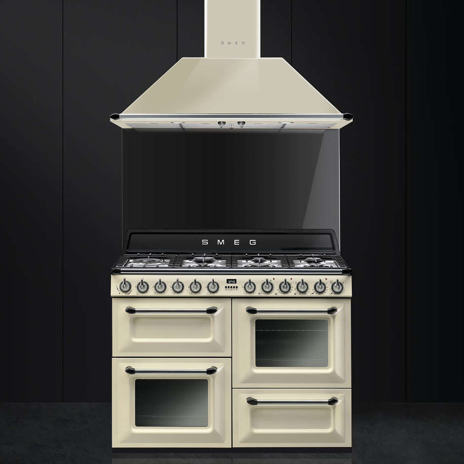 Smeg TR4110P1 cucina 110x60 7 fuochi a gas triplo forno classe A colore panna