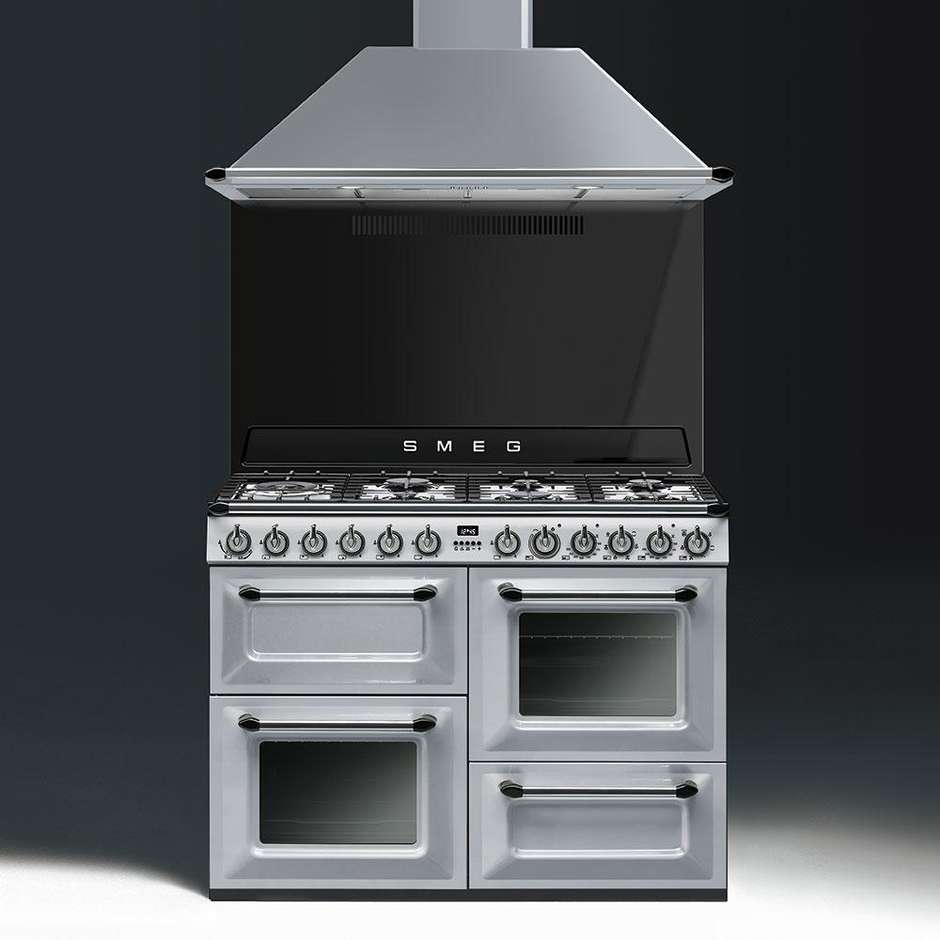 Smeg TR4110S1 cucina 110x60 7 fuochi a gas triplo forno classe A colore argento