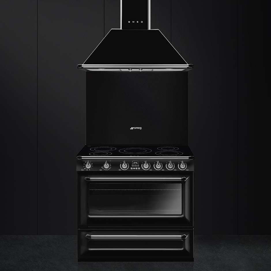 Smeg TR90IBL9 cucina 90x60 5 zone cottura a induzione forno termoventilato 115 litri classe A colore nero